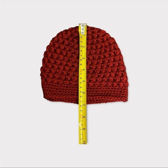 HANDMADE | Kid's Deep Red Knit Toque - Picture 2 of 3